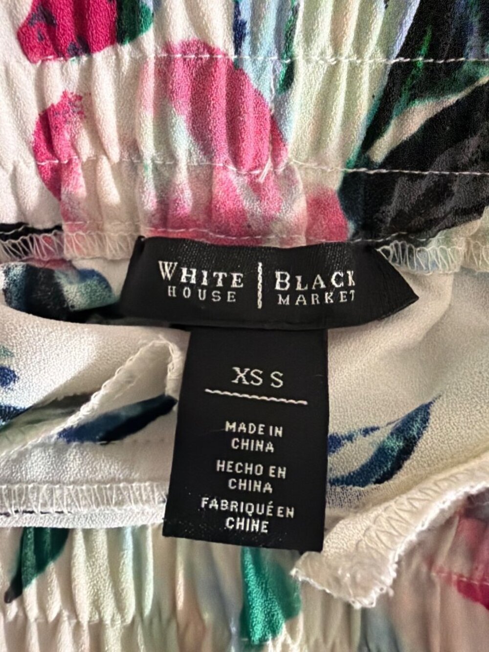 White House Black Market Floral Print Pants Size XS - Picture 3 of 3